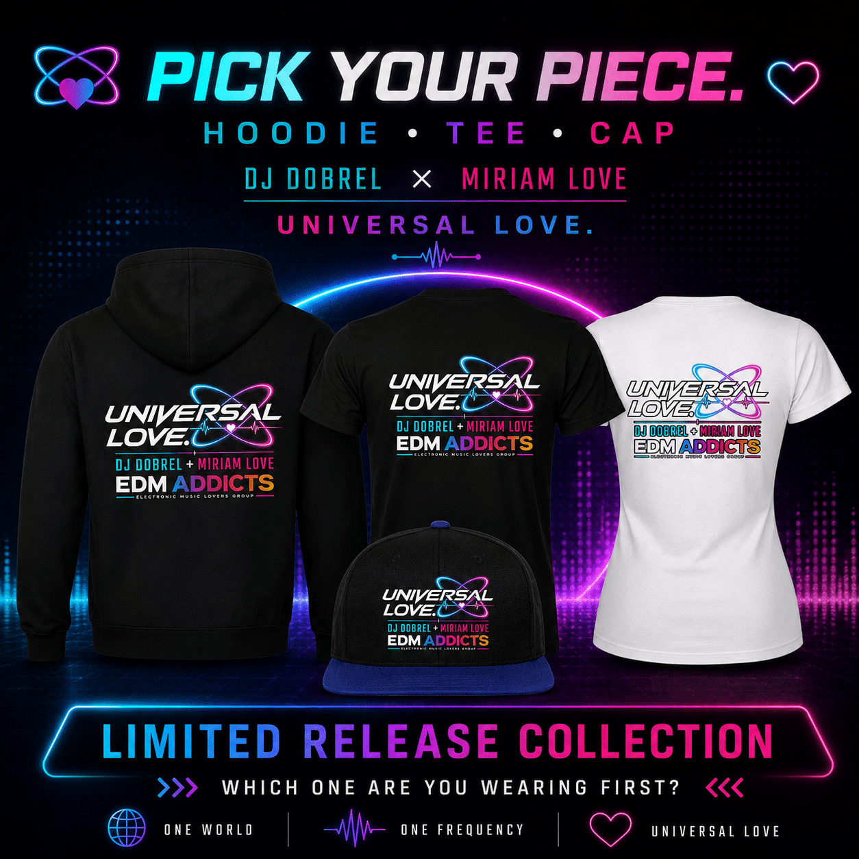 Pick Your Piece Universal Love merchandise
