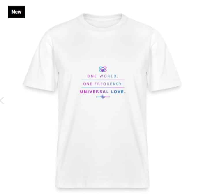 Universal Love white T-shirt